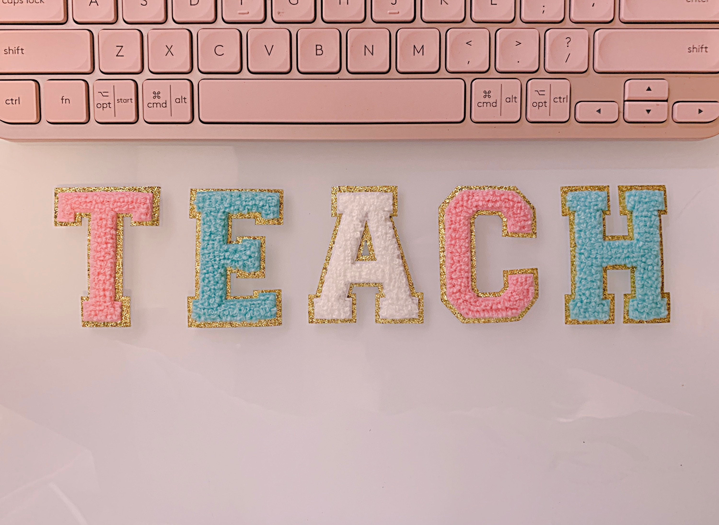 Chenille Letter Patch: 2.15" Iron On DIY Embroidery