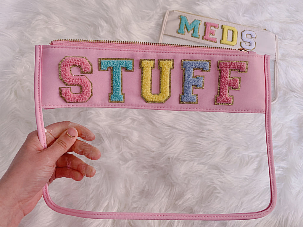 Chenille Letter Stickers: 2.15" Self-Adhesive Patch