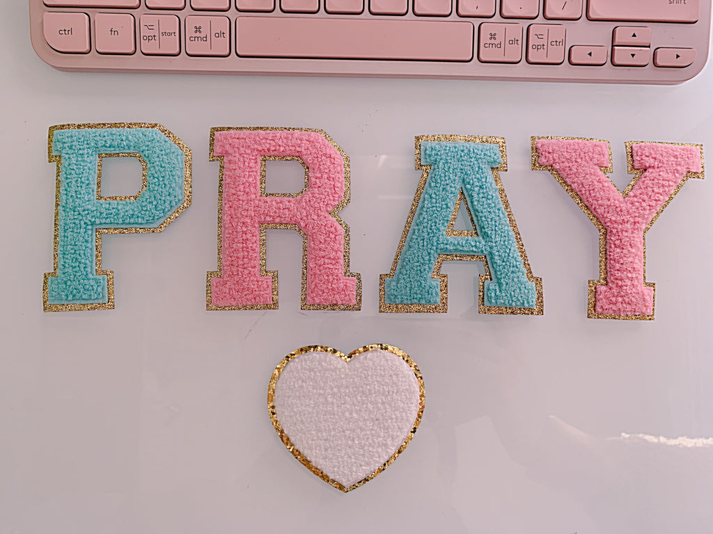 3 Inch Iron-On Chenille Letter Patch