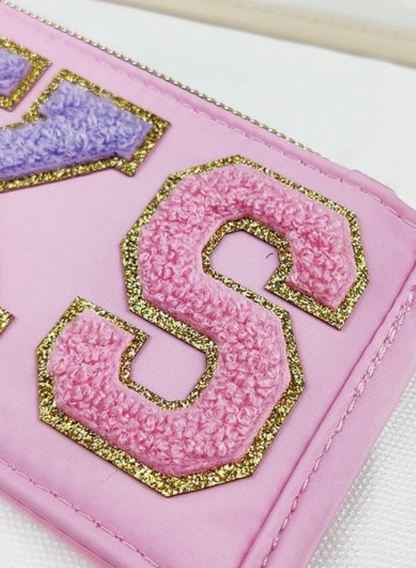 Chenille Letter Stickers: 2.15" Self-Adhesive Patch