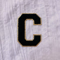 3 Inch Glitter Varsity Chenille Letter Patch - Black Color