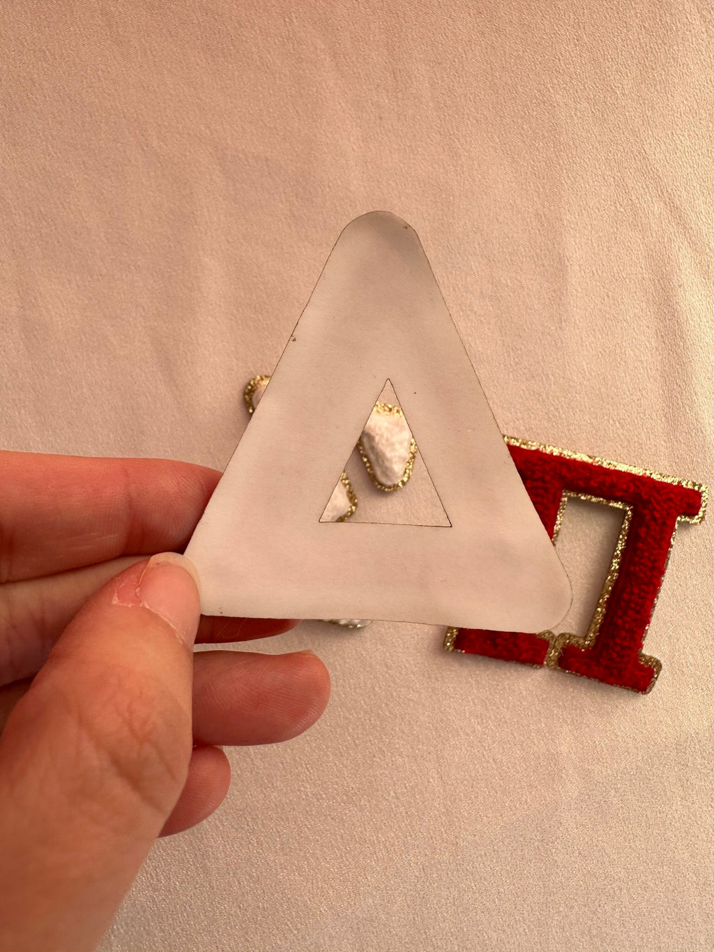 2.15 Inch Chenille Sorority Letter - Sticker Patch