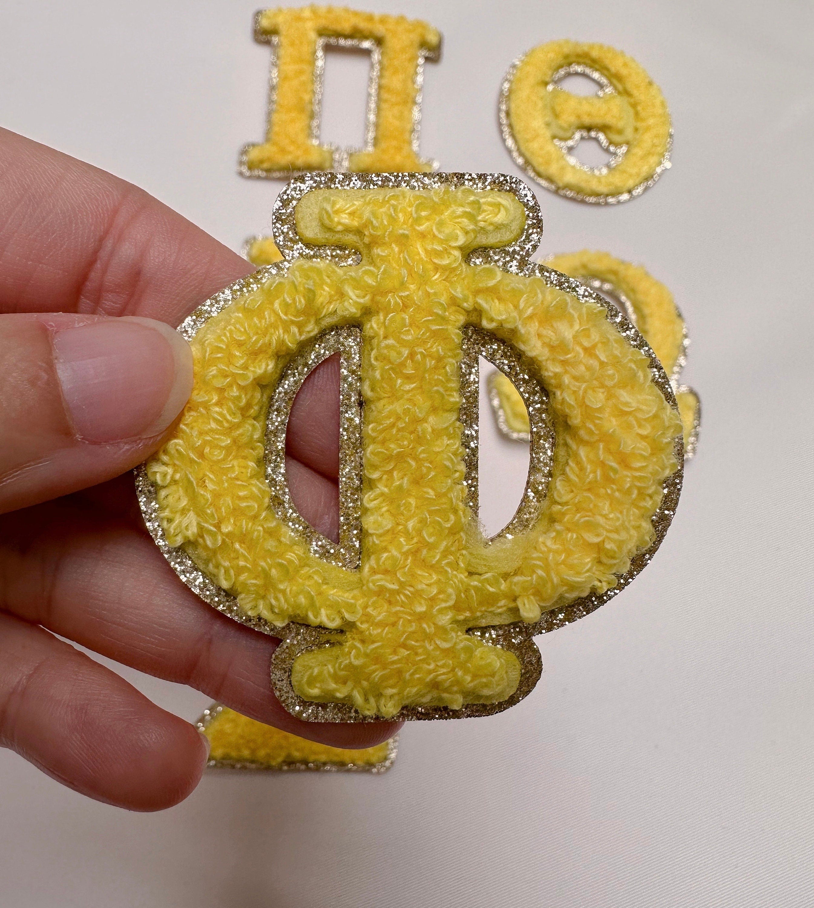 2.15 Inch Chenille Sorority Letter - Sticker Patch