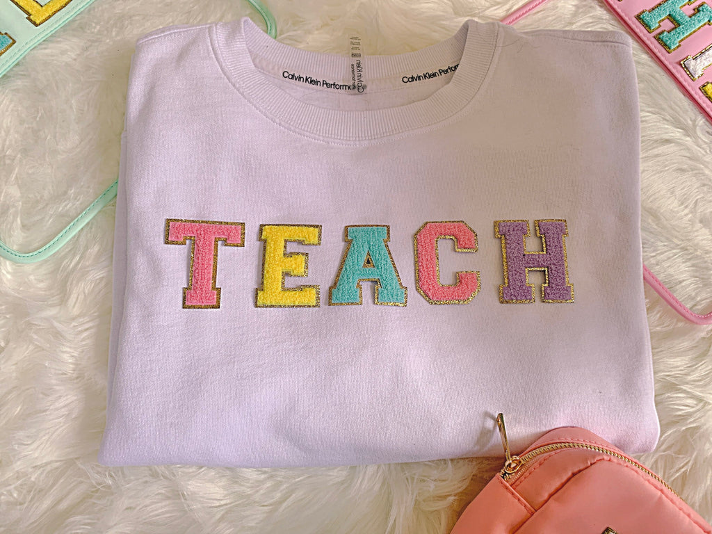 2.35 Inch Chenille Letter Patch: Iron On, Customize Sweatshirts