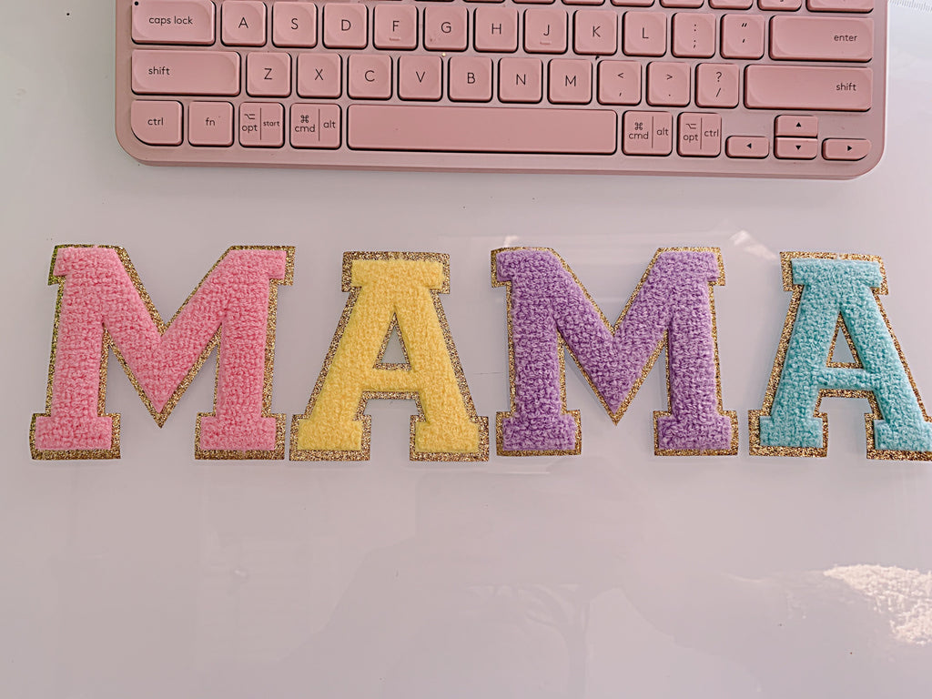 3 Inch Iron-On Chenille Letter Patch