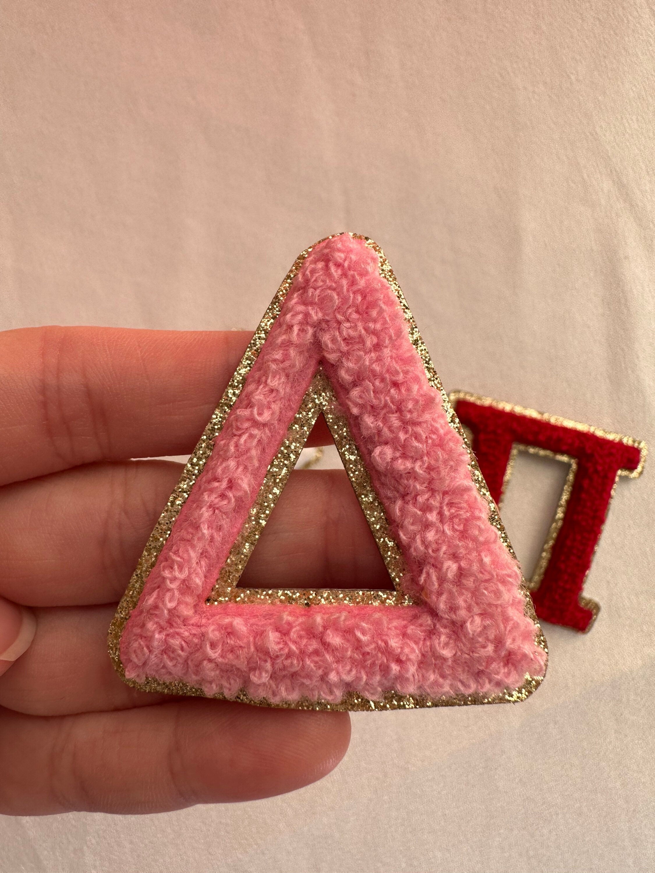 2.15 Inch Chenille Sorority Letter - Sticker Patch