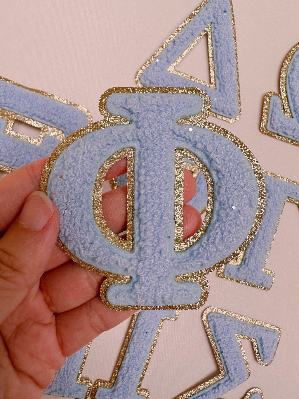 3 Inch Chenille Greek Letter Patch: Iron On Sorority Gift