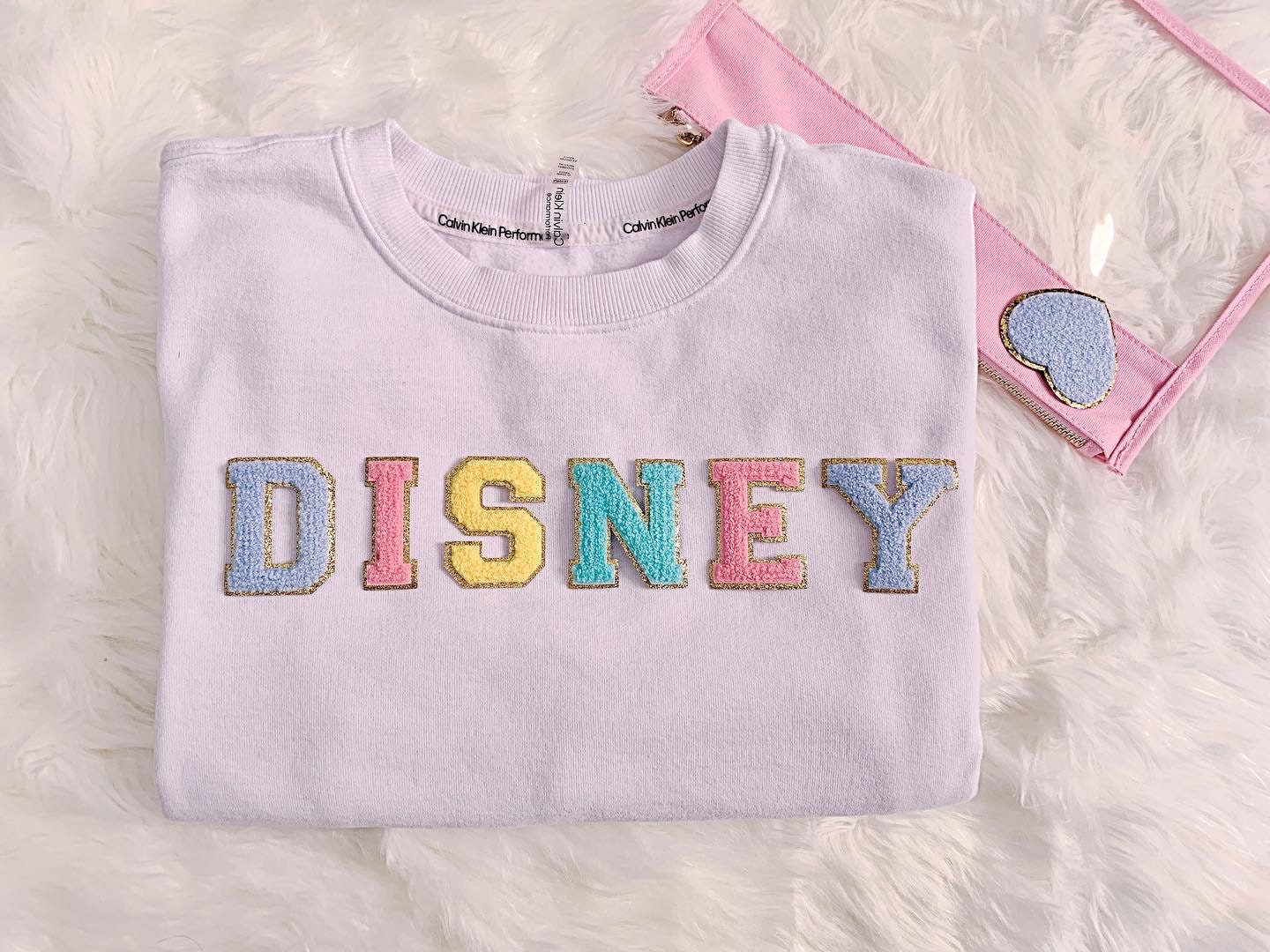 2.35 Inch Chenille Letter Patch: Iron on patch, Glitter patch, DIY Supply