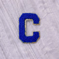 Royal Blue Chenille Letters - 2.35 Inch - Iron on Letters