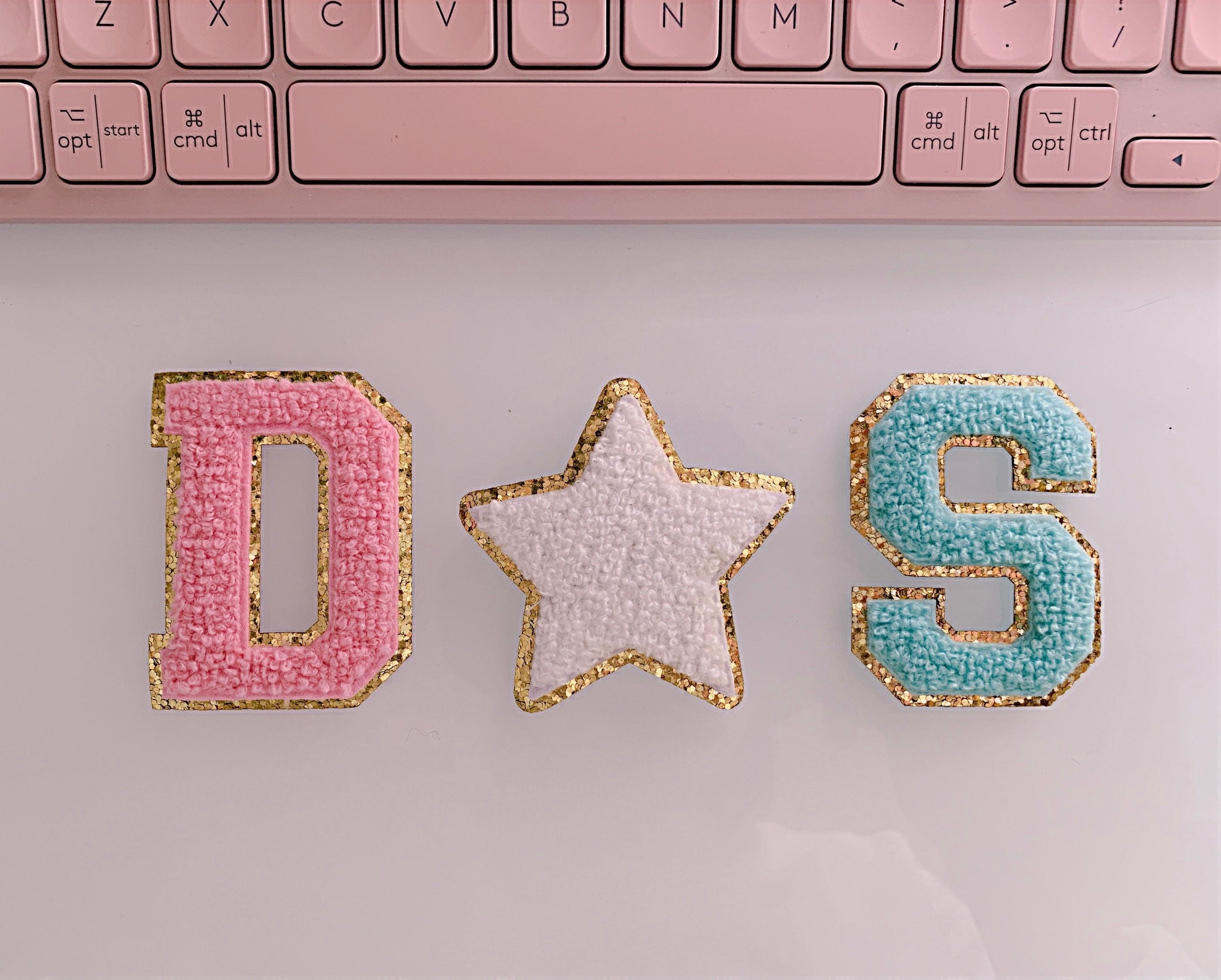 Chenille Letter Patch: 2.36" Iron On Applique