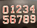 2.75" Chenille Baseball Number Patch: Iron On Letter