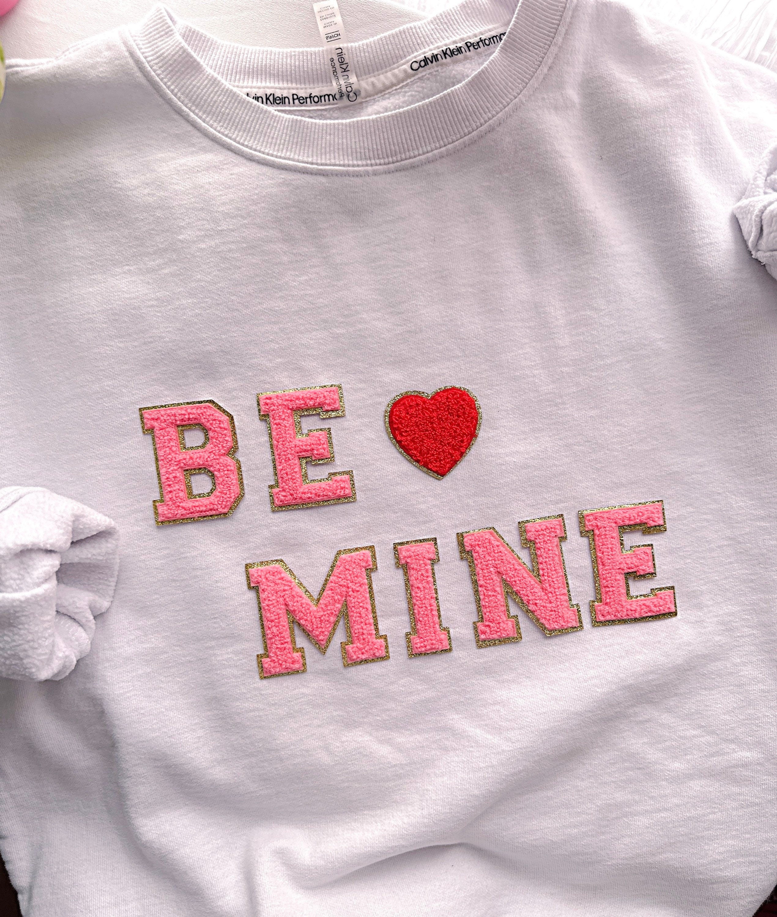 2.35 inch Hot Pink Chenille Letter Patch: Iron On patch, DIY Clothes