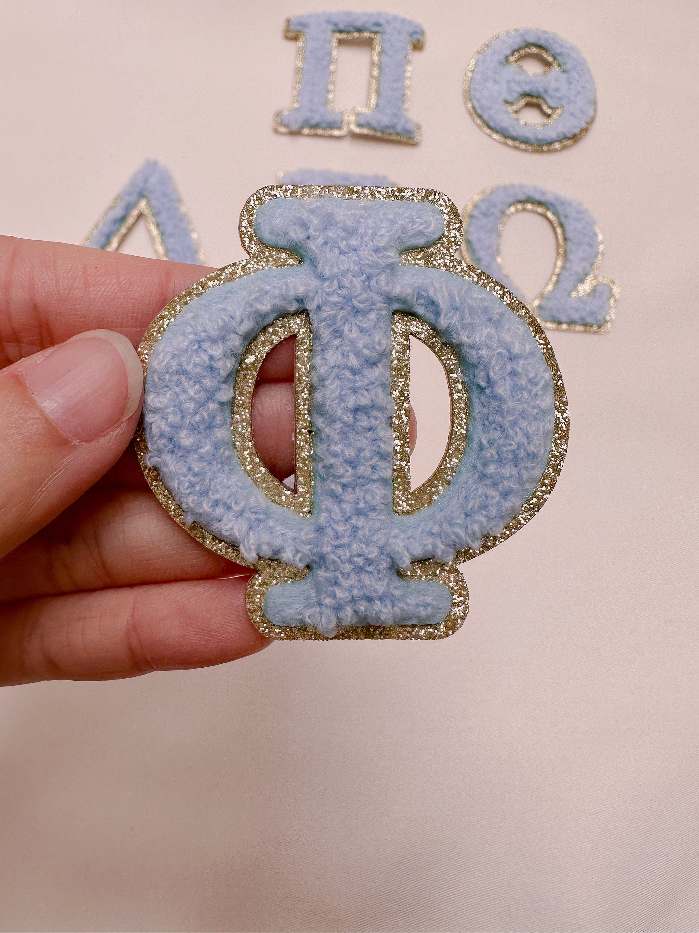 2.15 Inch Chenille Sorority Letter - Sticker Patch