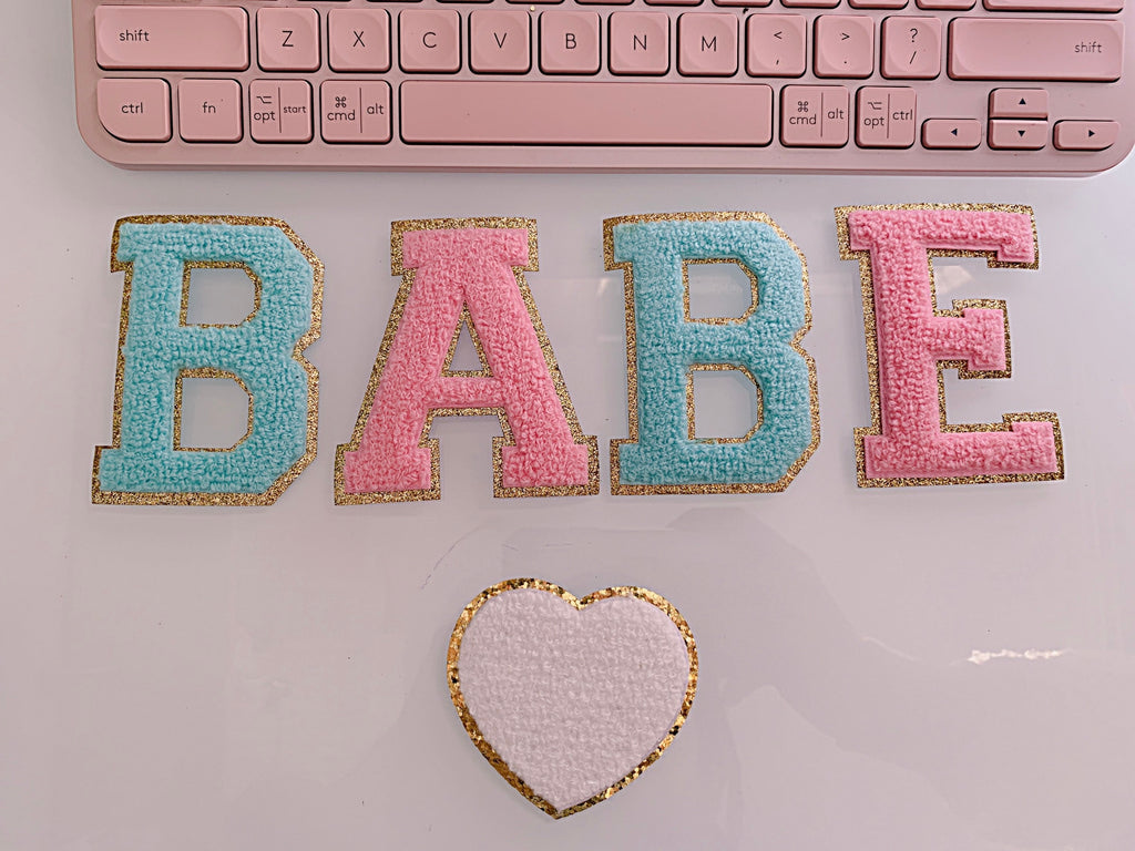 3 Inch Iron-On Chenille Letter Patch