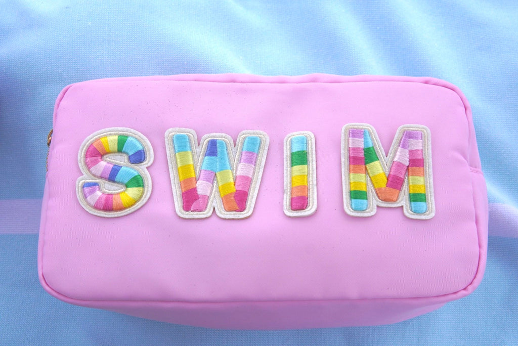 Rainbow Chenille Letter Patch: Iron On, Self-Adhesive (2.35 Inch)