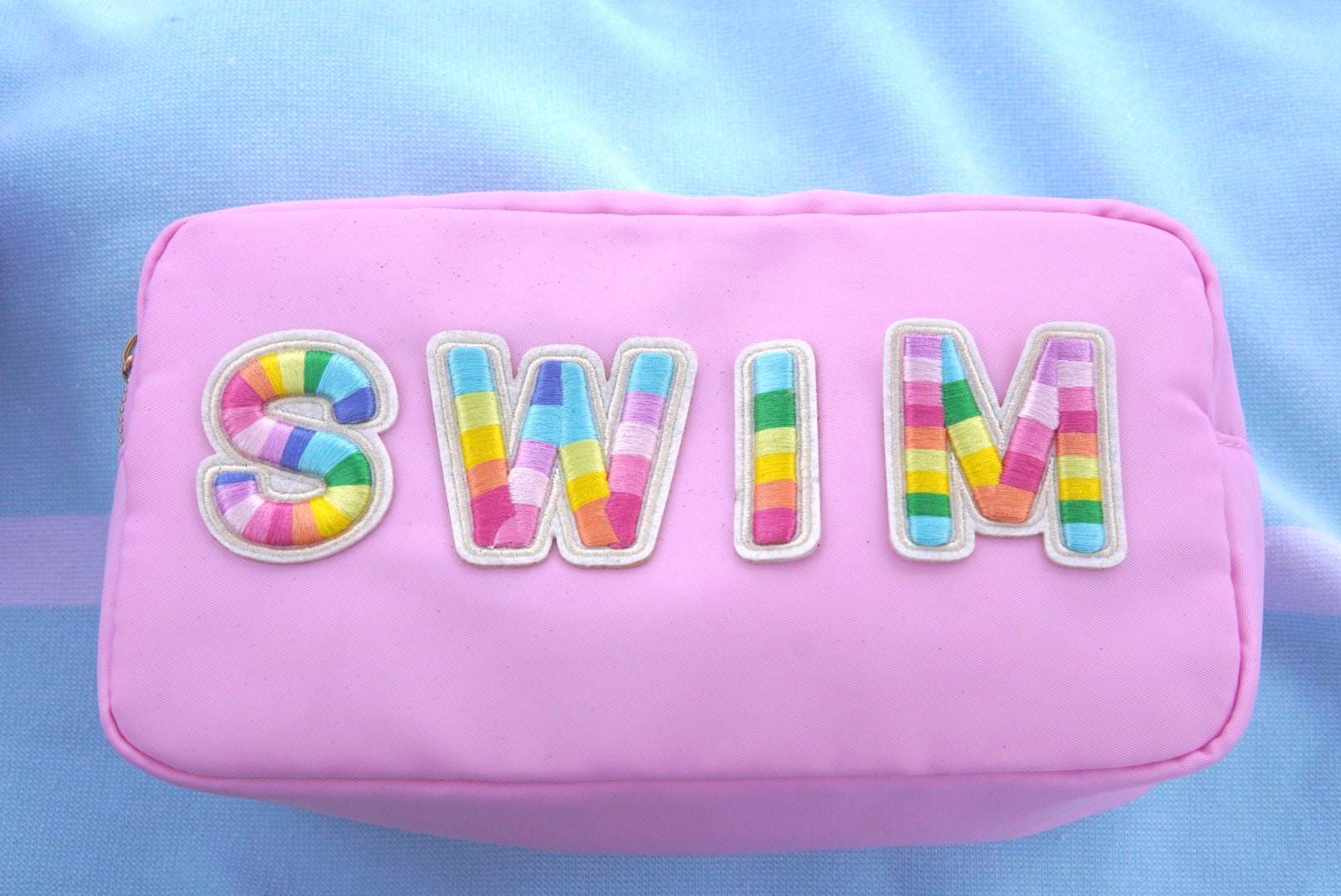 Rainbow Chenille Letter Patch: Iron On, Self-Adhesive (2.35 Inch)