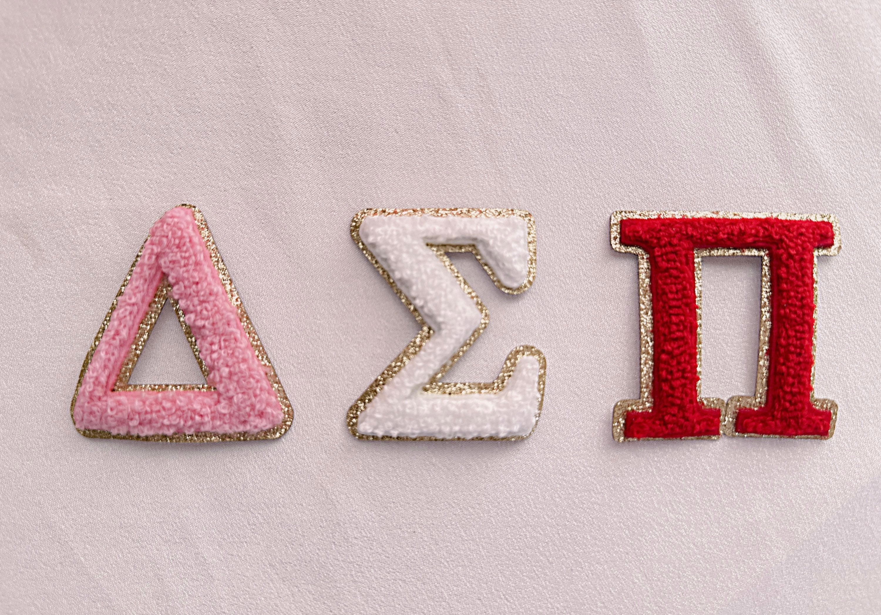 2.15 Inch Chenille Sorority Letter - Sticker Patch